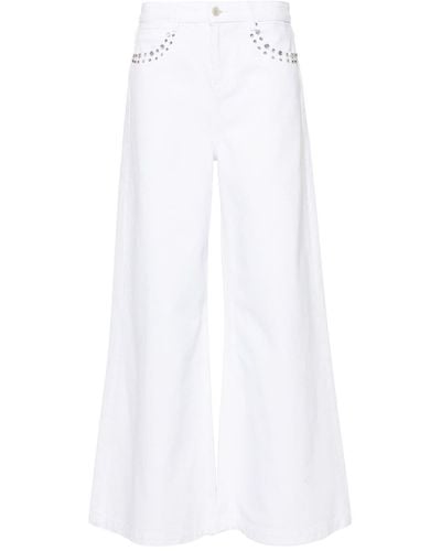 Liu Jo Weite High-Waist-Jeans - Weiß