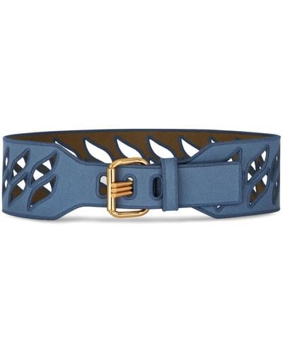 Etro Cinturón con perforaciones - Azul