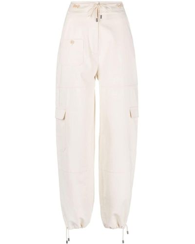 Totême Cargo-pocket Track Trousers - White