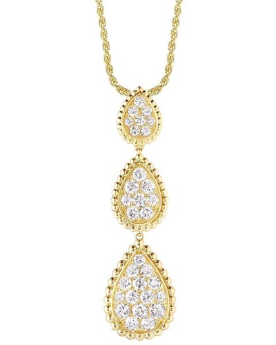 Boucheron 18kt Yellow Gold Serpent Bohème Diamond Pendant Necklace - Metallic