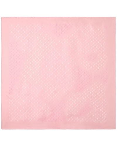 Jimmy Choo Reta Monogram-print Scarf - Pink