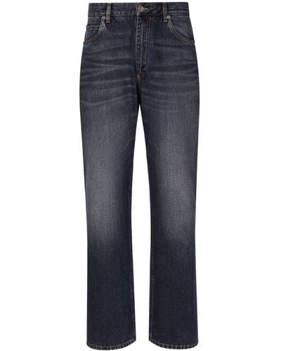 Dolce & Gabbana Wide-leg Cotton Jeans - Blue