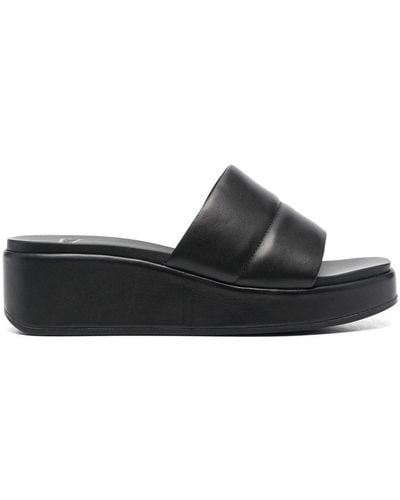 Camper Misia Leather Sandals - Black