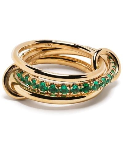 Spinelli Kilcollin 18kt Yellow Gold Petunia Emerald Ring - Metallic