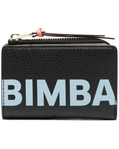 Bimba Y Lola Logo-print Leather Wallet - Black
