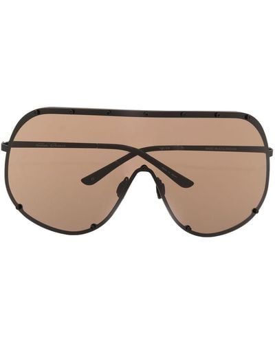 Rick Owens Gafas de sol Shield con montura oversize - Neutro