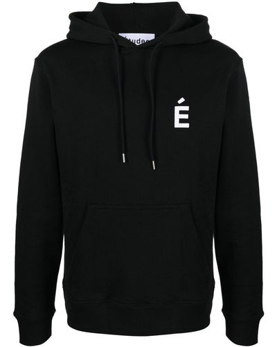 Etudes Studio Logo-print Pullover Hoodie - Black