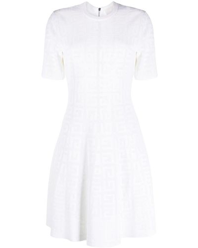 Givenchy 4g Jacquard Minidress - White