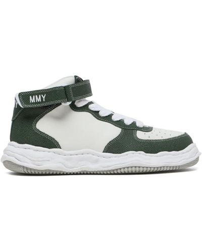 Maison Mihara Yasuhiro Wayne Og Sole Hi-top Sneakers - Green