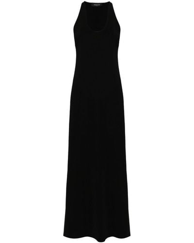 Fabiana Filippi Round-neck Sleeveless Dress - Black
