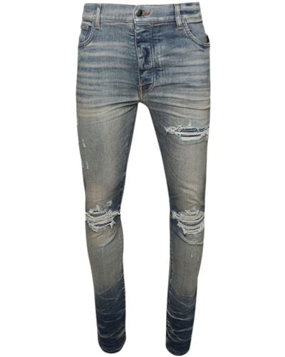 Amiri Crystal Mx1 Skinny Jeans - Blue