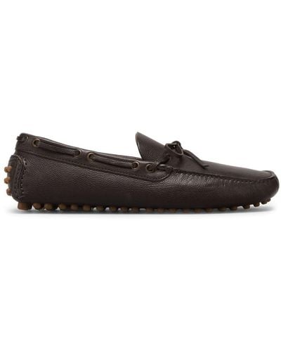 Brunello Cucinelli Driver Leather Loafers - Brown