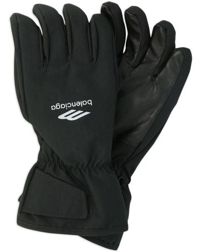 Balenciaga Gl Ski Gloves - Black