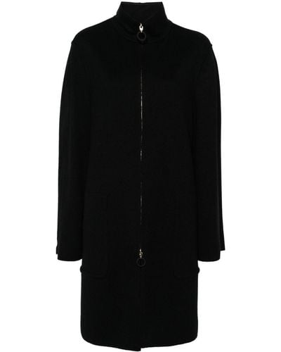 Giorgio Armani Long-sleeve Cardi-coat - Black