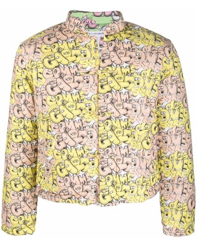 Comme des Garçons Logo-print Padded Jacket - Metallic