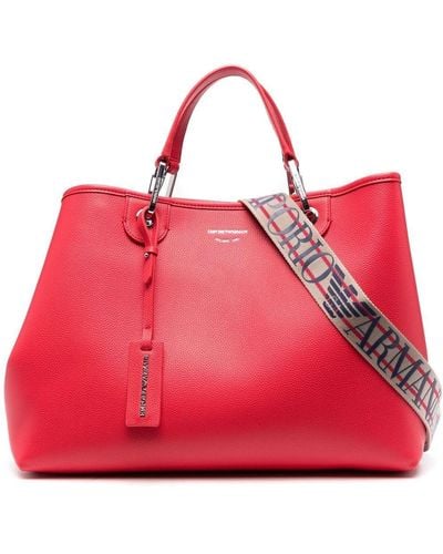 Emporio Armani 'myea Medium' Shopper Bag - Red