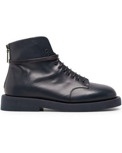 Marsèll Gommello Leather Ankle Boot - Blue