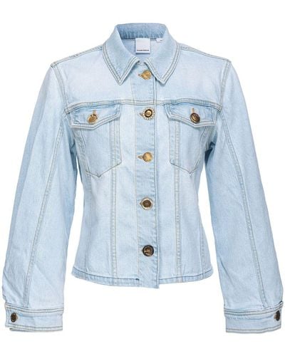 Pinko Bob Comfort Denim Jacket Clothing - Blue