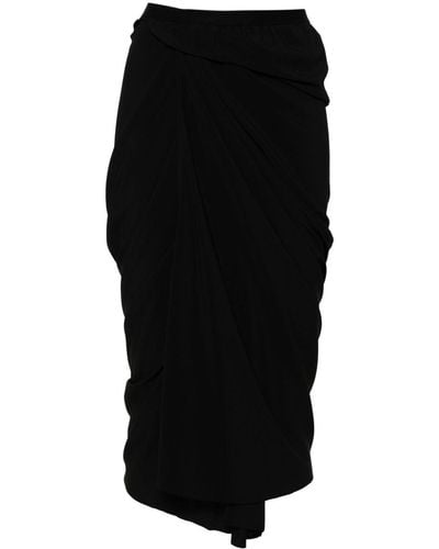 Rick Owens Asymmetric-design Skirt - Black