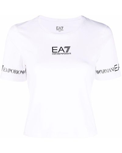 EA7 ロゴ Tシャツ - ホワイト