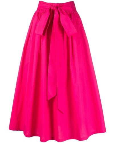 Philipp Plein Bow Detail A-line Skirt - Pink
