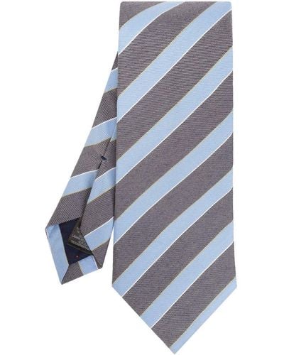 Paul Smith Diagonal Stripe Tie - Blue