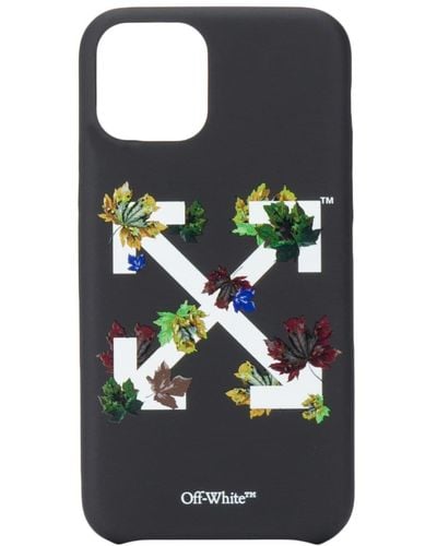 Off-White c/o Virgil Abloh Arrow Floral-print Iphone 11 Pro Phone Case - Black
