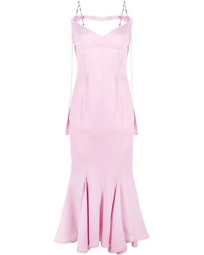The Attico Viscose Cady Dress - Pink