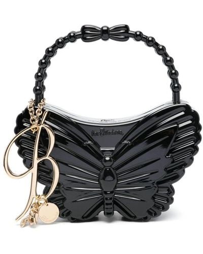 Blumarine X Forbitches Butterfly-shaped Tote Bag - Black