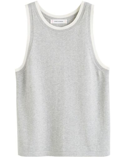 Chinti & Parker Knitted Tank Top - White