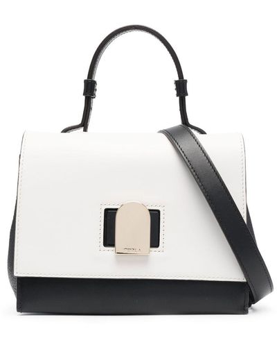 Furla Tweekleurige Shopper - Wit