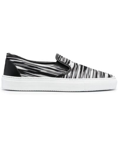 Missoni Slub-patterned Slip-on Sneakers - White
