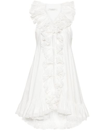 Philosophy Di Lorenzo Serafini Ruffled Babydoll Dress - White