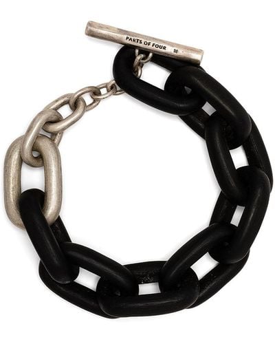 Parts Of 4 Chunky Chain Bracelet - Black