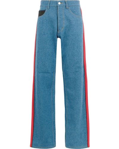 Koche Side Stripe Jeans - Blue