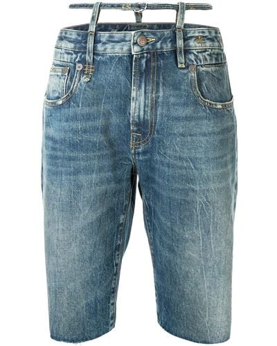 R13 Ollie Knee-length Shorts - Blue