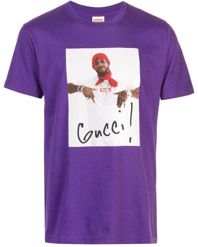 Supreme Purple Cotton T-shirt