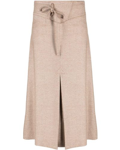 Rejina Pyo Boone Wool-blend Midi Skirt - Natural