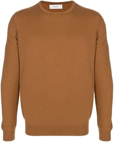 Pringle of Scotland Cashmere-knit Crew-neck Sweater - Brown