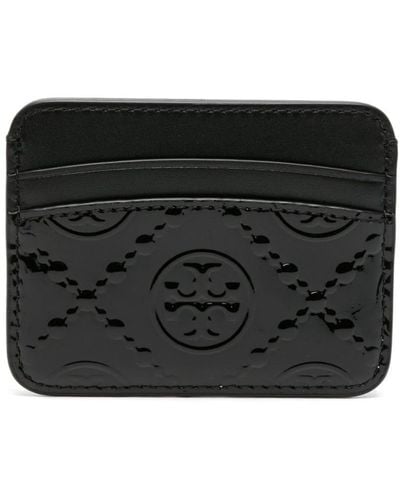 Tory Burch T-monogram Leather Cardholder - Black