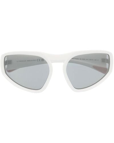 Moncler Pentagra Oversized Frame Sunglasses - Grey