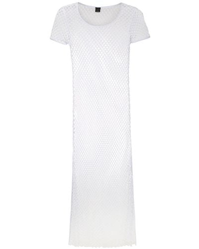 Amir Slama Slits Midi Beach Dress - White