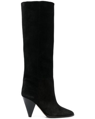 Isabel Marant Ririo 90mm Suede Boots - Black