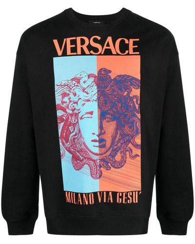 Versace メドゥーサ スウェットシャツ - ブラック
