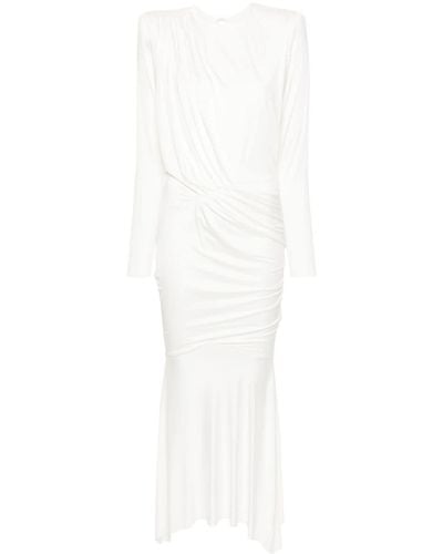 Alexandre Vauthier Drapiertes Kleid - Weiß