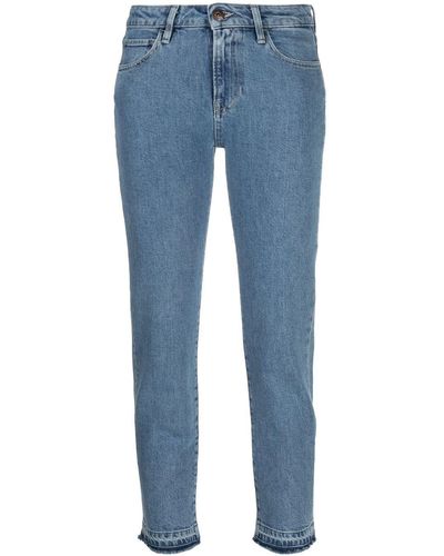 3x1 Cropped Slim-cut Jeans - Blue