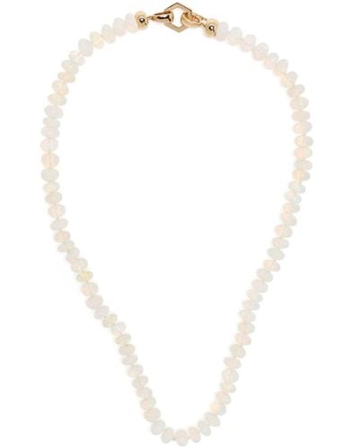 Harwell Godfrey 18kt Yellow Gold Opal Necklace - White