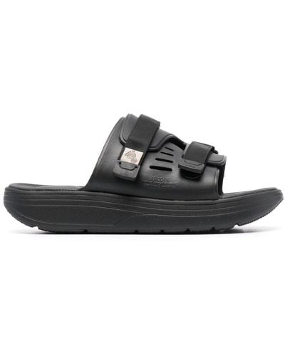 Suicoke Touch-strap Flat Sandals - Black