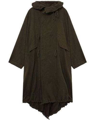 Y's Yohji Yamamoto Parka con stampa - Nero