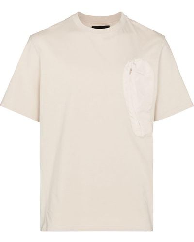 HELIOT EMIL T-Shirt mit Brusttasche - Weiß